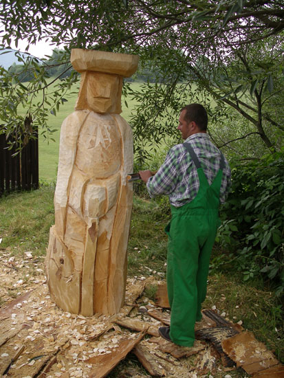 Vlkolinec-scultura
